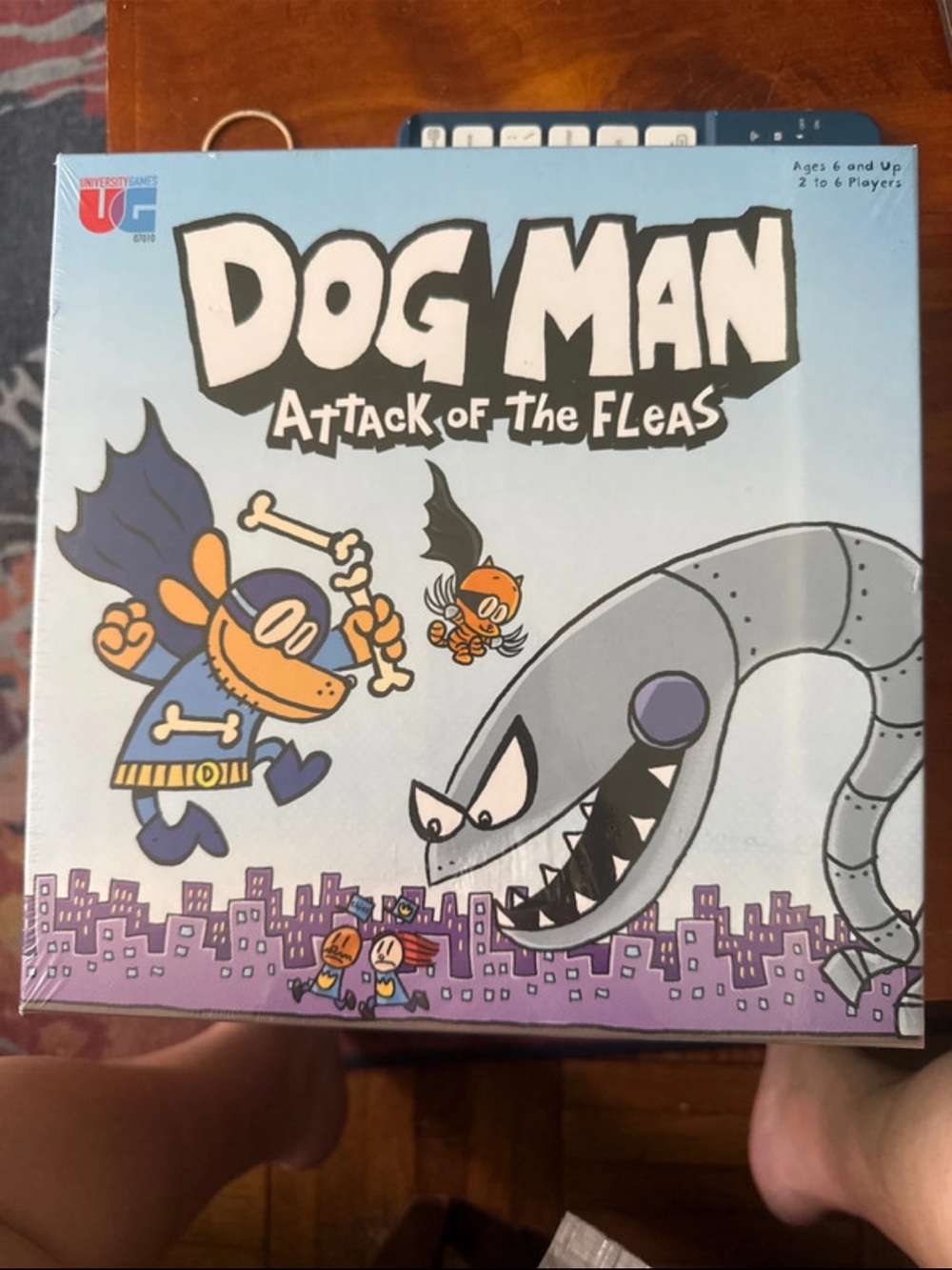 Dog Man: Attack of the Fleas Family Board Game - Blue